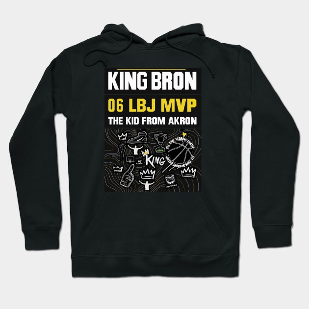 Lebron James (King Bron) Hoodie by GLStyleDesigns